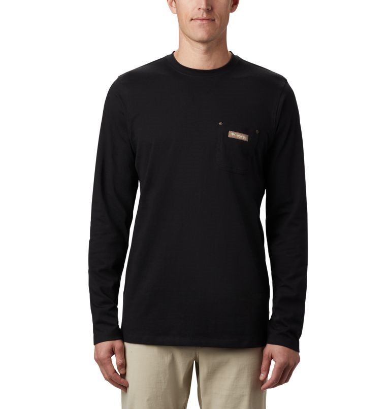 Hanorace Columbia PHG Roughtail Lucru Long Sleeve Pocket Barbati Negrii | AQ718MSQZ