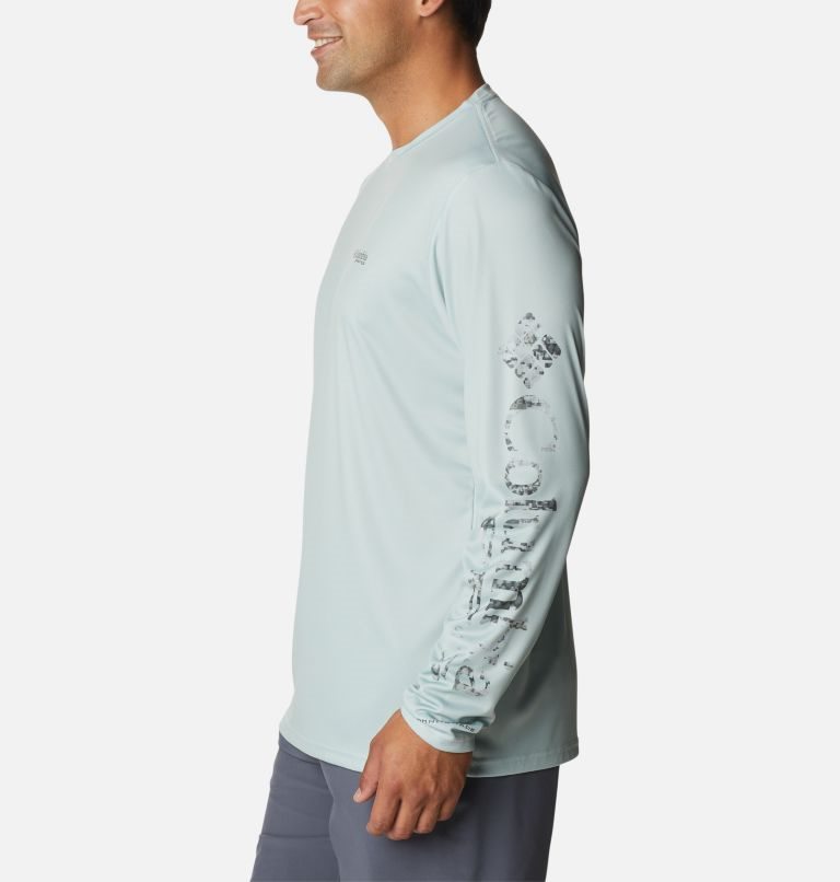 Hanorace Columbia Terminal Tackle PFG Logo Print Long Sleeve Barbati Verde Menta | IL1M0SA97