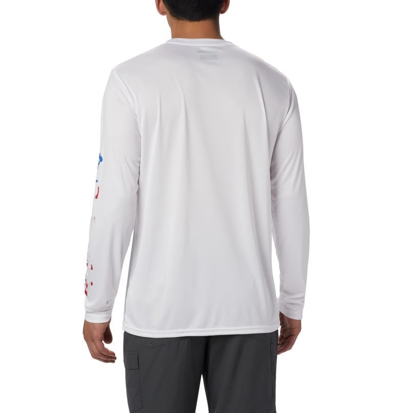 Hanorace Columbia Terminal Tackle PFG Logo Print Long Sleeve Barbati Albi | WHM79Z01S