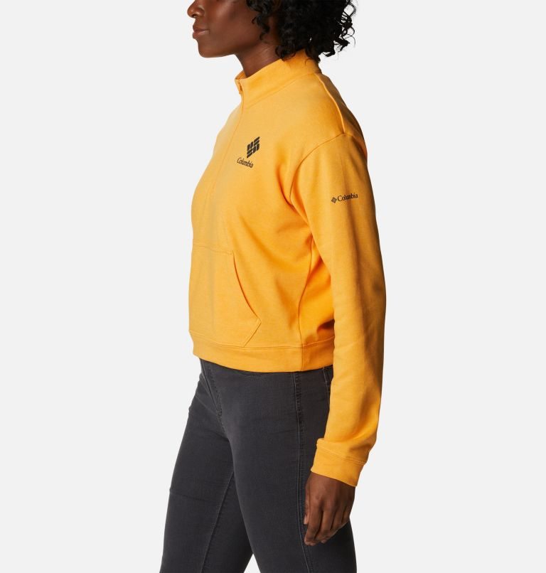 Hanorace Columbia Trek French Terry Half Zip Dama Mango | CM7ZSMQ90