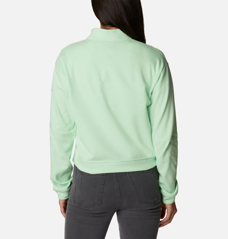 Hanorace Columbia Trek French Terry Half Zip Dama Verde Menta | HYA1Q09Z7