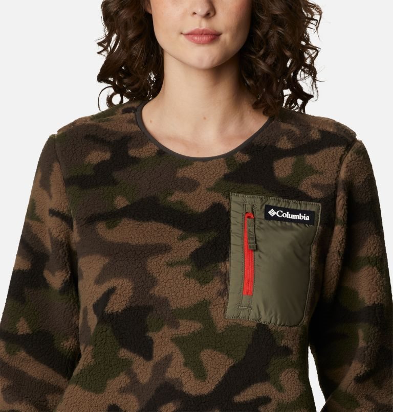 Hanorace Columbia West Bend Fleece Crew Dama Camuflaj | EUM1897Q0