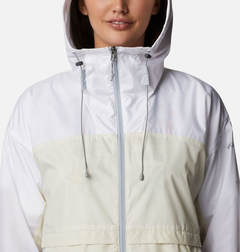 Jacheta Columbia Alpine Chill Windbreaker Dama Albi | SV8QS1AM0