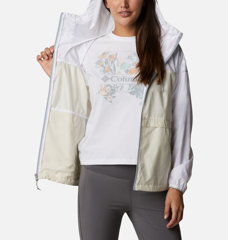 Jacheta Columbia Alpine Chill Windbreaker Dama Albi | SV8QS1AM0