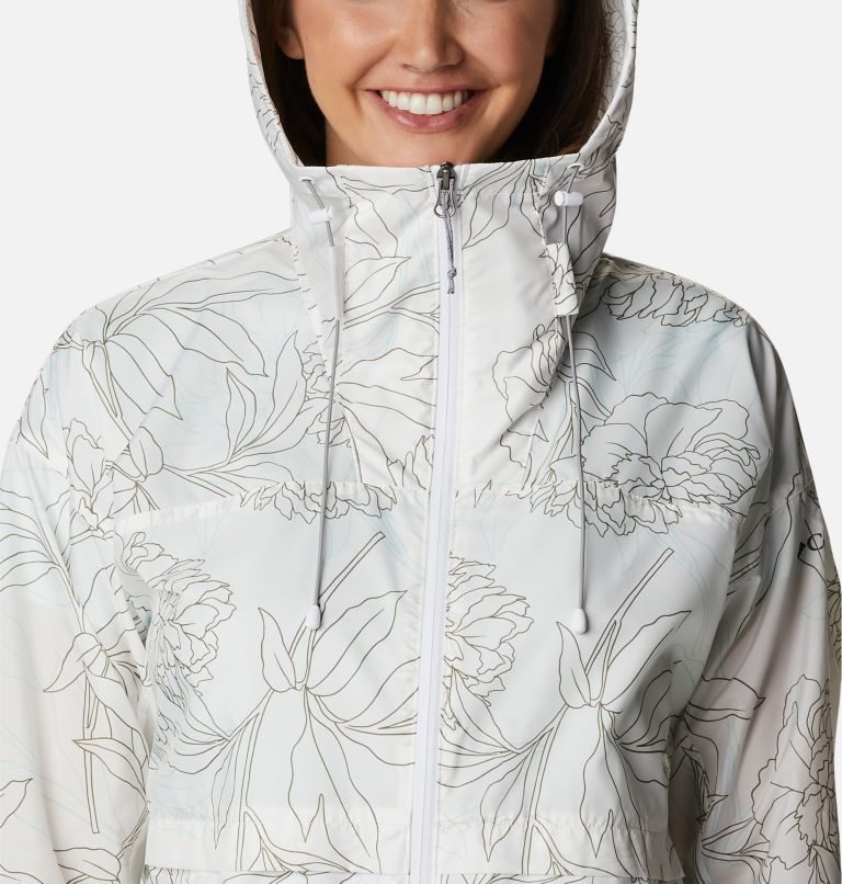 Jacheta Columbia Alpine Chill Windbreaker Dama Albi | XM1M79S0Z