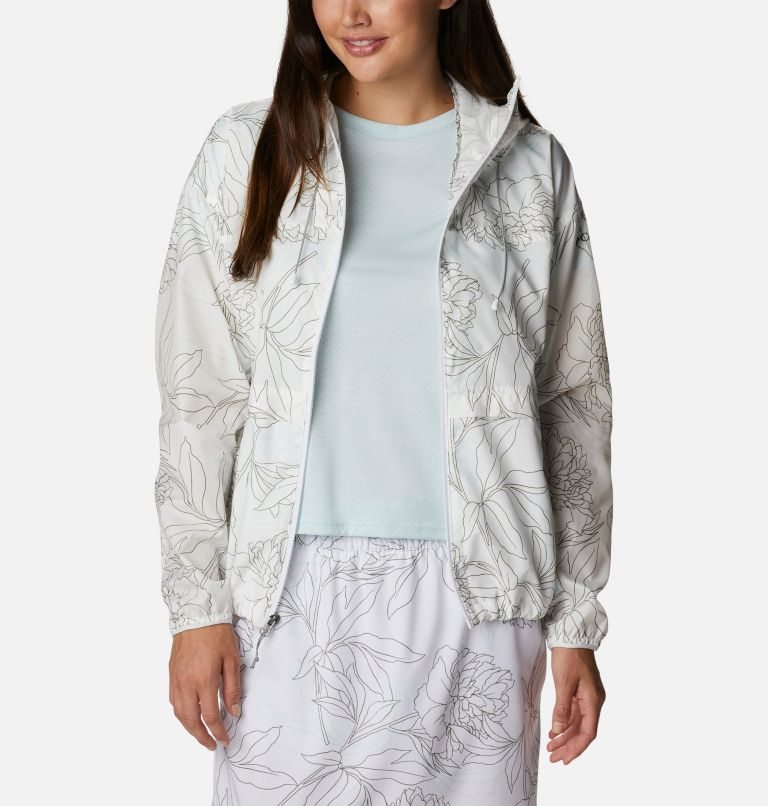 Jacheta Columbia Alpine Chill Windbreaker Dama Albi | XM1M79S0Z