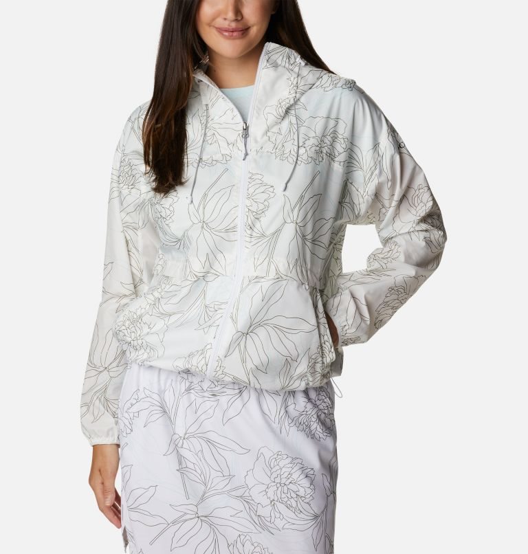 Jacheta Columbia Alpine Chill Windbreaker Dama Albi | XM1M79S0Z