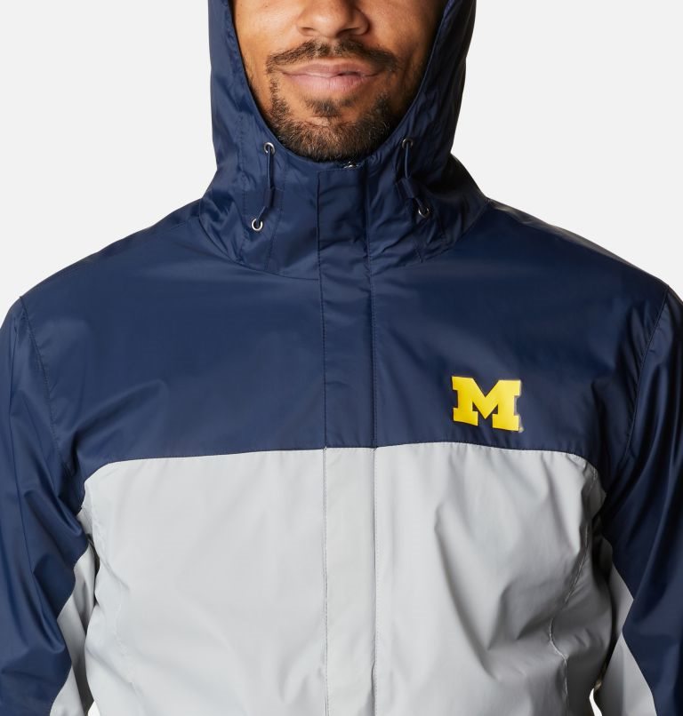 Jacheta Columbia Collegiate Glennaker Storm - Michigan Barbati Bleumarin Gri Deschis | AOZ7M9Q80