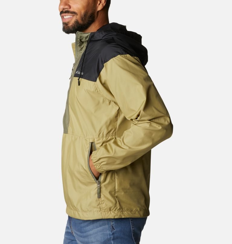 Jacheta Columbia Flash Challenger Anorak Barbati Masline Verzi Negrii | PQZ7AS0QM