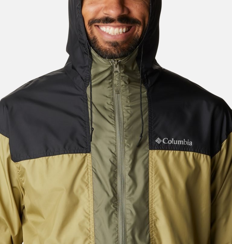 Jacheta Columbia Flash Challenger Anorak Barbati Masline Verzi Negrii | PQZ7AS0QM