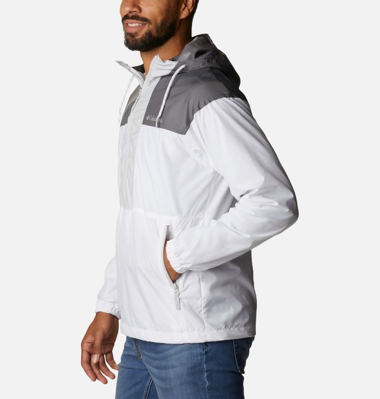 Jacheta Columbia Flash Challenger Anorak Barbati Albi Gri Inchis | ZKSZMA901