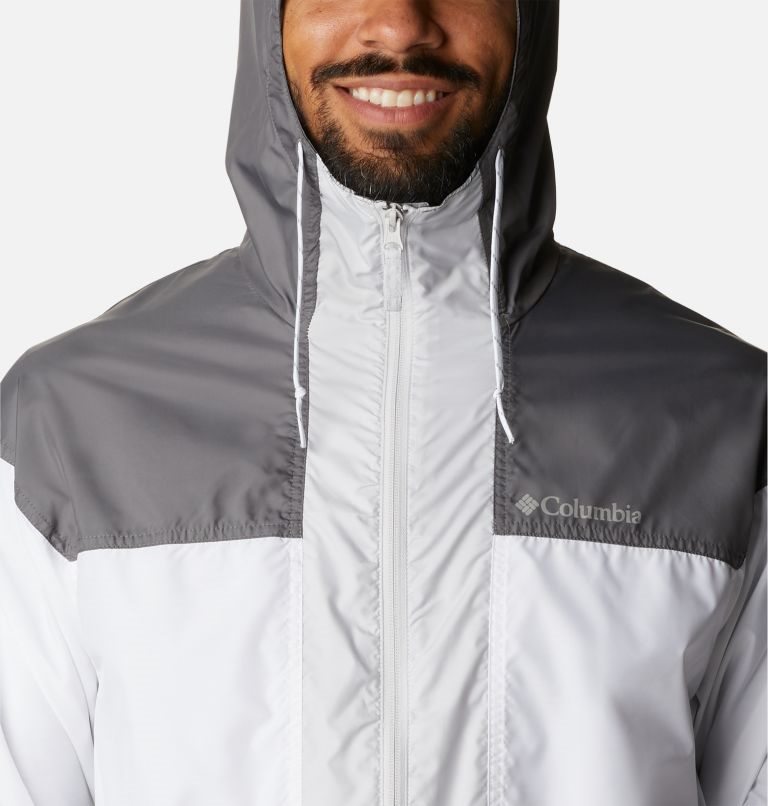 Jacheta Columbia Flash Challenger Anorak Barbati Albi Gri Inchis | ZKSZMA901