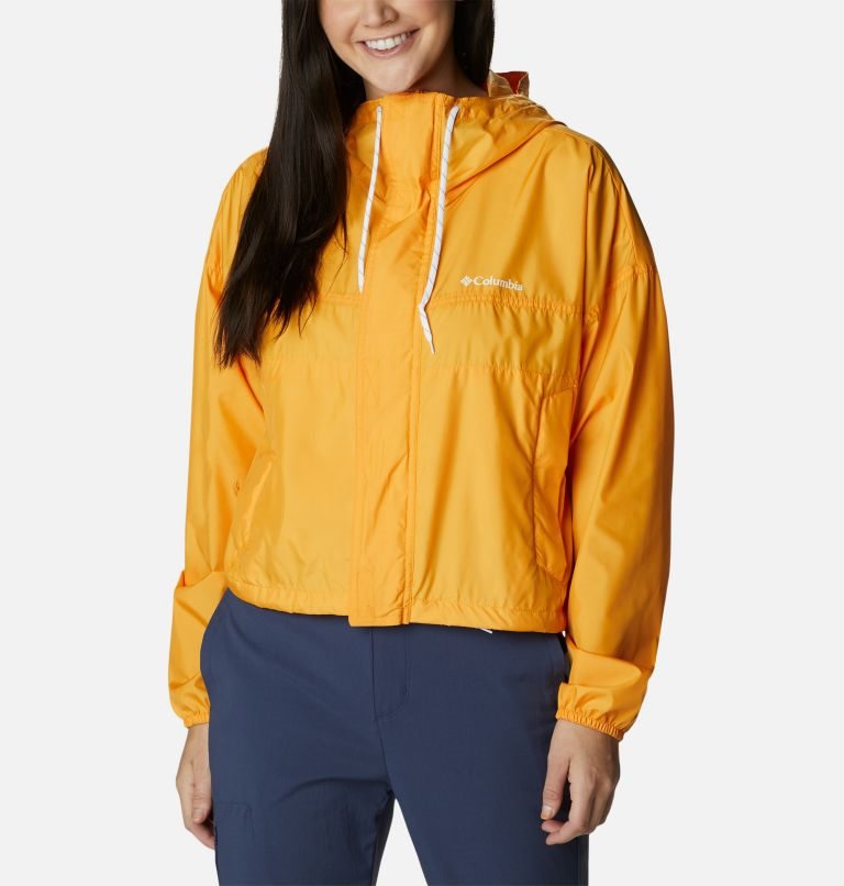 Jacheta Columbia Flash Challenger Cropped Windbreaker Dama Mango | CU8109MZ7