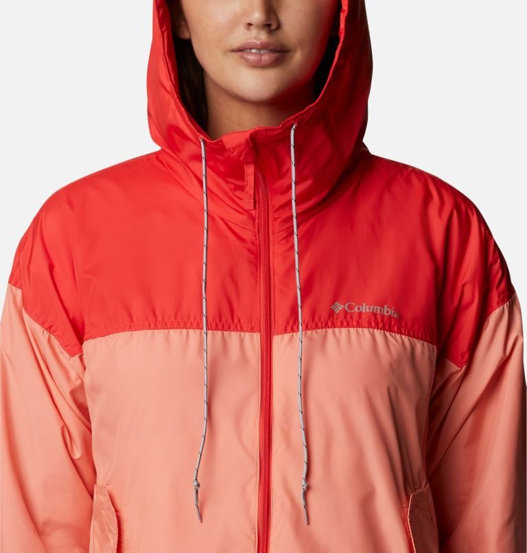 Jacheta Columbia Flash Challenger Fleece Captusite Windbreaker Dama Corai | HOA9Q7Z0S