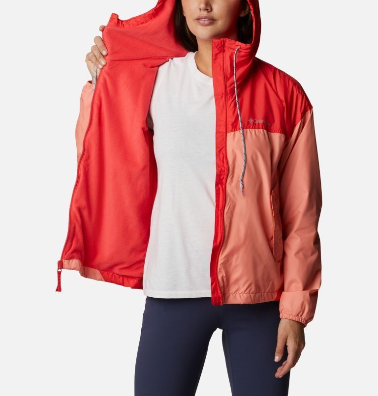 Jacheta Columbia Flash Challenger Fleece Captusite Windbreaker Dama Corai | HOA9Q7Z0S