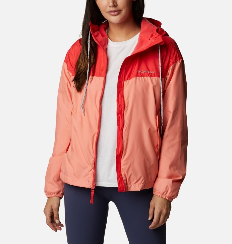 Jacheta Columbia Flash Challenger Fleece Captusite Windbreaker Dama Corai | HOA9Q7Z0S