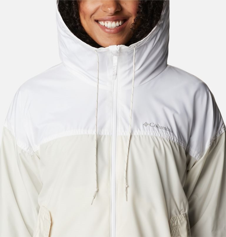 Jacheta Columbia Flash Challenger Fleece Captusite Windbreaker Dama Bej Albi | WLQ10Z8AM