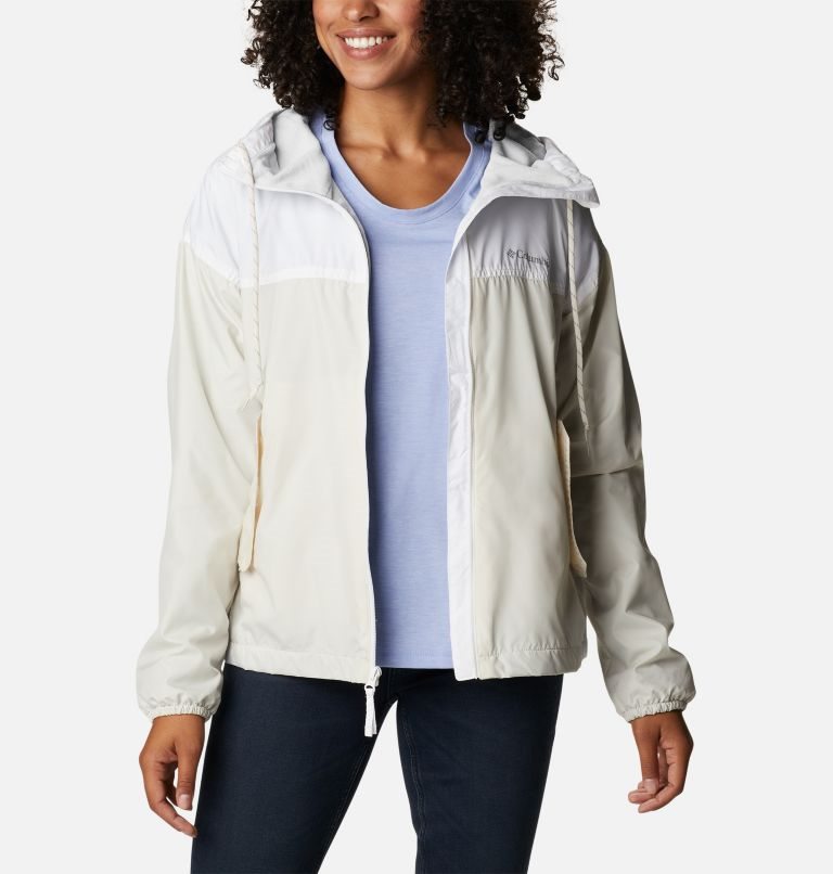 Jacheta Columbia Flash Challenger Fleece Captusite Windbreaker Dama Bej Albi | WLQ10Z8AM