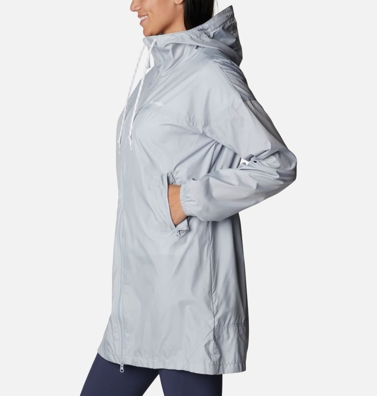 Jacheta Columbia Flash Challenger Long Windbreaker Dama Gri Deschis | OFQM198SA