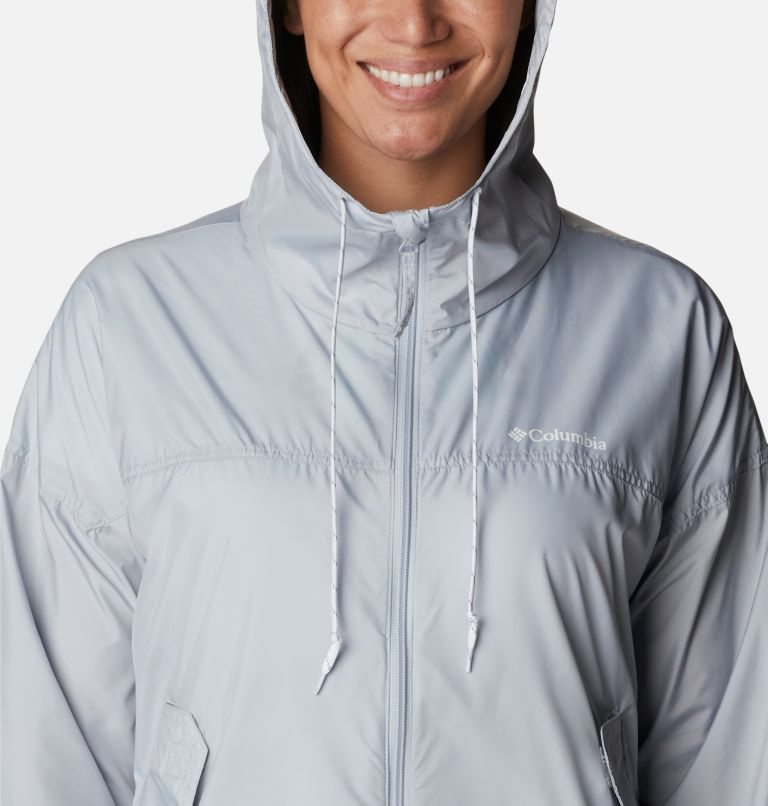 Jacheta Columbia Flash Challenger Long Windbreaker Dama Gri Deschis | OFQM198SA