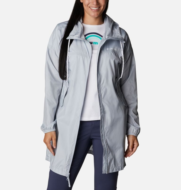 Jacheta Columbia Flash Challenger Long Windbreaker Dama Gri Deschis | OFQM198SA