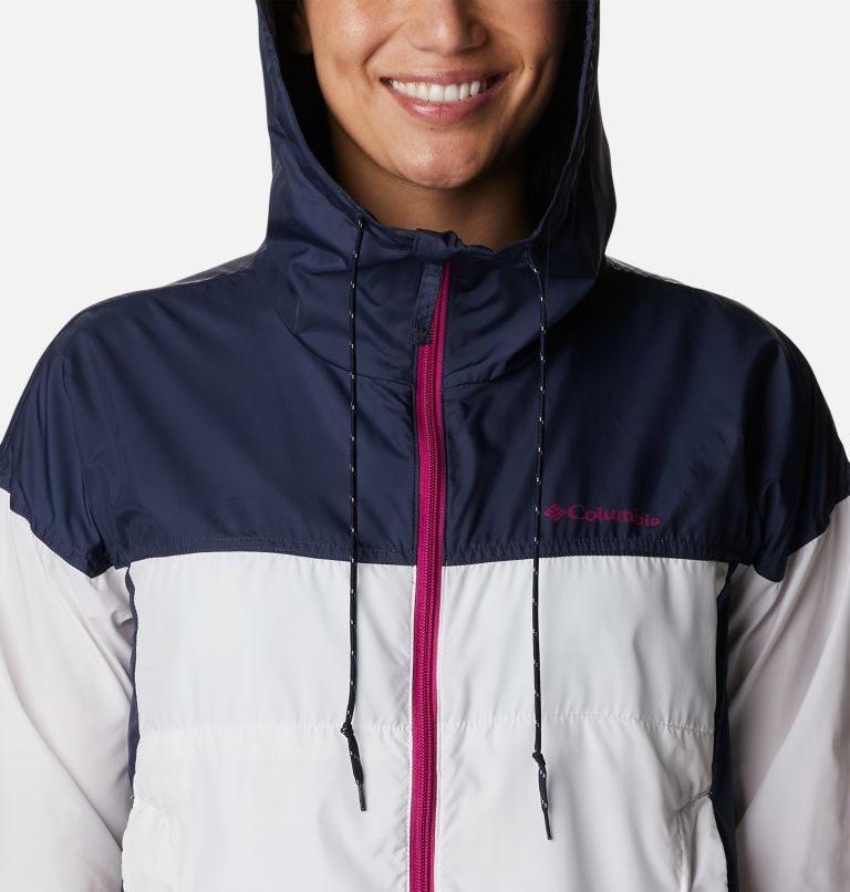 Jacheta Columbia Flash Challenger Novelty Windbreaker Dama Albi Bleumarin | AE871ASQ0