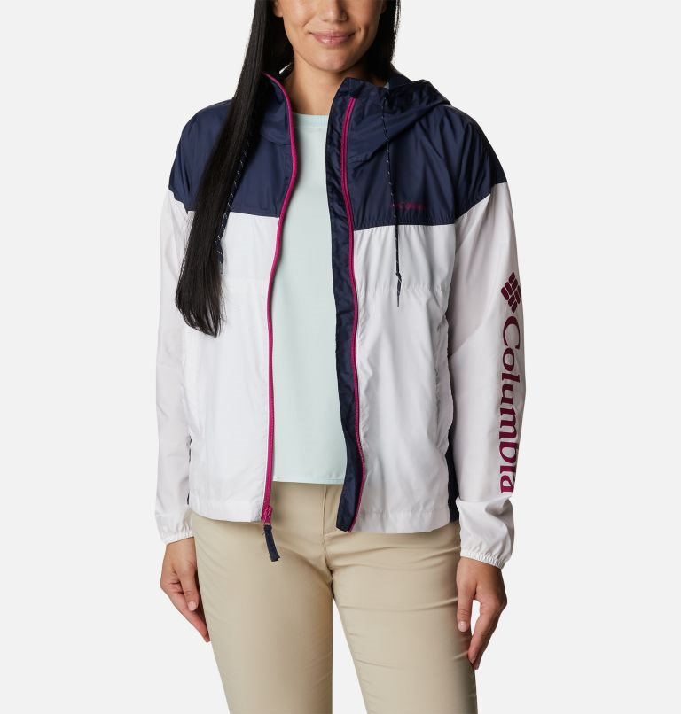 Jacheta Columbia Flash Challenger Novelty Windbreaker Dama Albi Bleumarin | AE871ASQ0