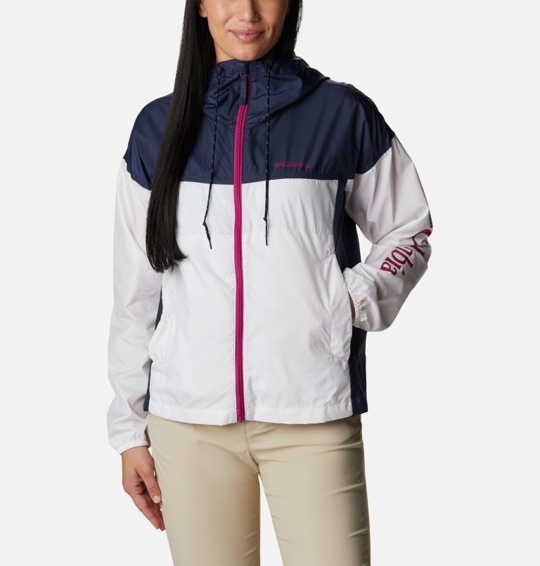 Jacheta Columbia Flash Challenger Novelty Windbreaker Dama Albi Bleumarin | AE871ASQ0