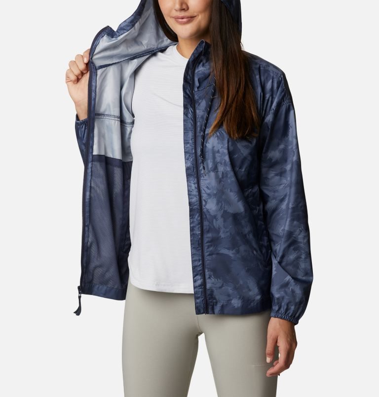 Jacheta Columbia Flash Challenger Novelty Windbreaker Dama Bleumarin | GJ91AQS7Z