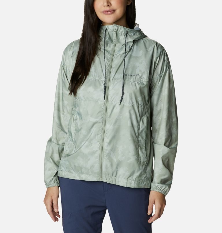 Jacheta Columbia Flash Challenger Novelty Windbreaker Dama Masline Verzi | HV8SA10Q7