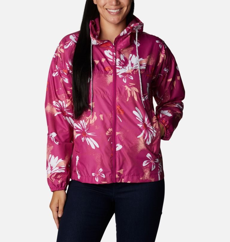 Jacheta Columbia Flash Challenger Novelty Windbreaker Dama Flori | QYAS17ZM8