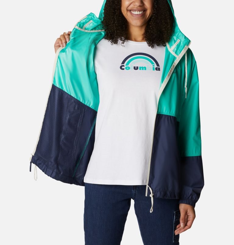 Jacheta Columbia Flash Forward Windbreaker Dama Turcoaz Bleumarin | HEMZ9QS7A