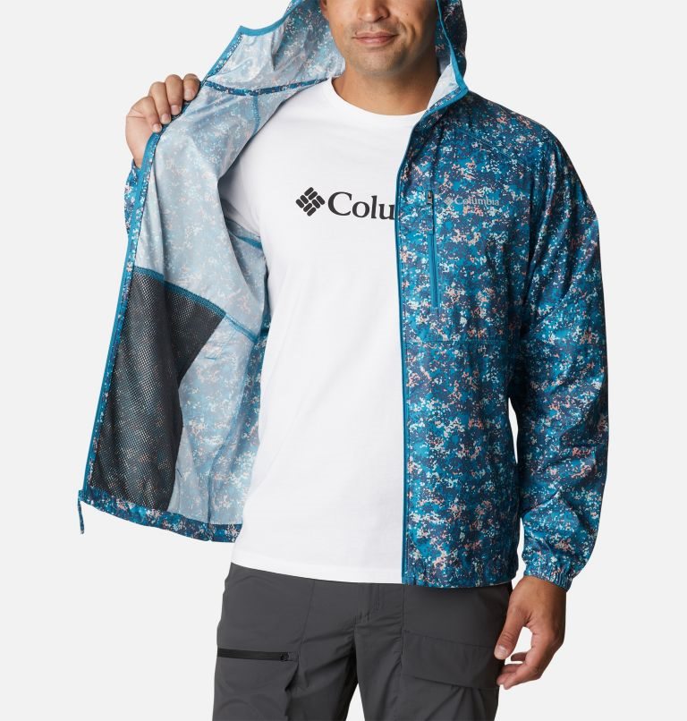 Jacheta Columbia Flash Forward Windbreaker Print Barbati Albastri | KN7089M1Z