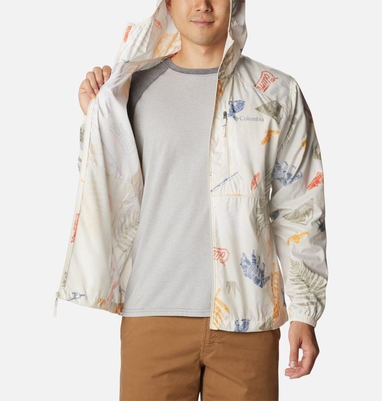 Jacheta Columbia Flash Forward Windbreaker Print Barbati Albi | LRSZ178AM