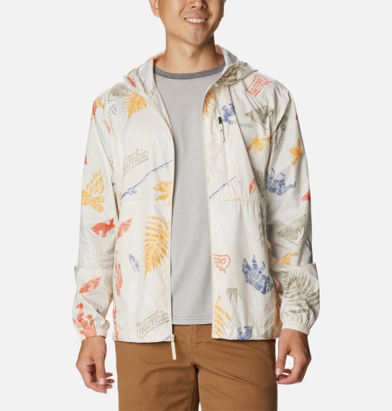 Jacheta Columbia Flash Forward Windbreaker Print Barbati Albi | LRSZ178AM