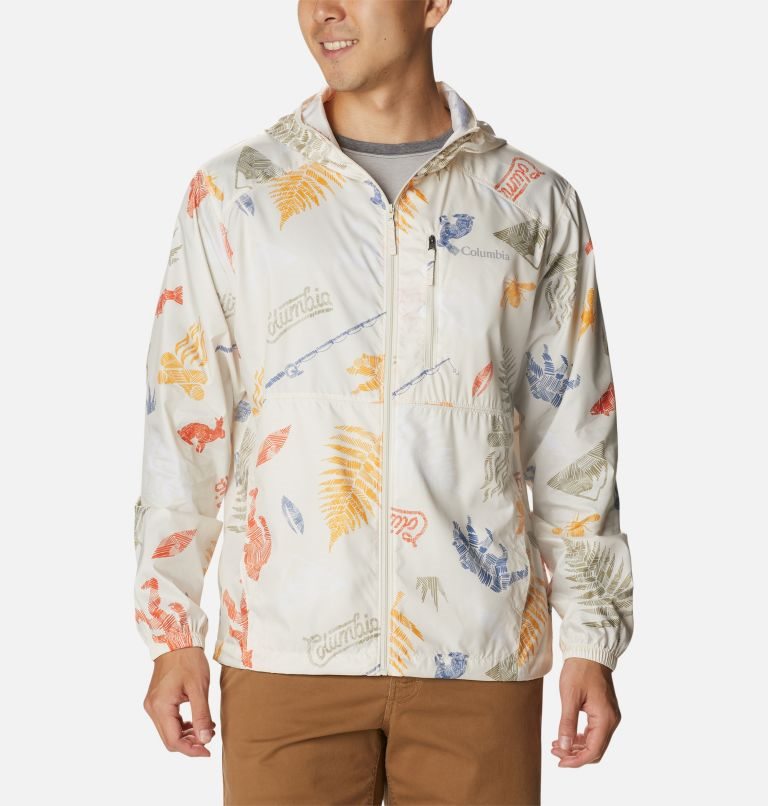 Jacheta Columbia Flash Forward Windbreaker Print Barbati Albi | LRSZ178AM