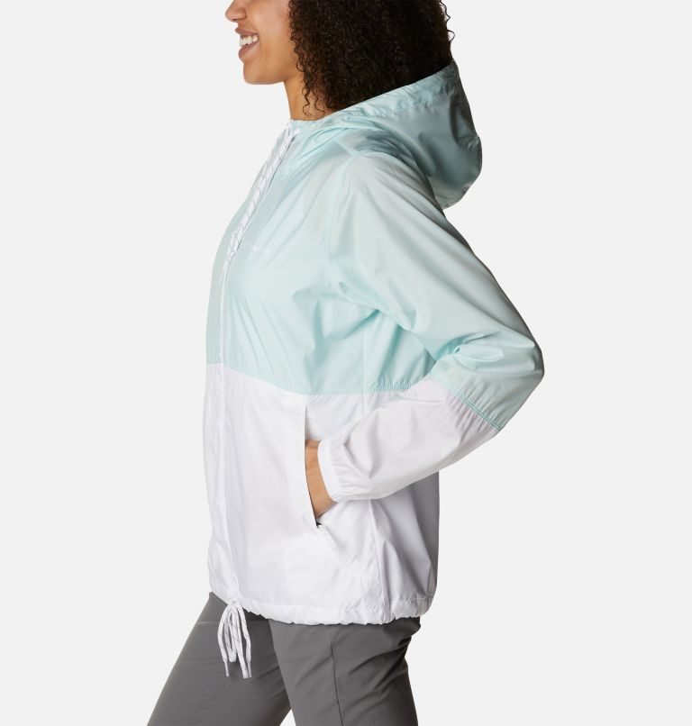 Jacheta Columbia Flash Forward Windbreaker Dama Turcoaz Albi | NI1Q078MA