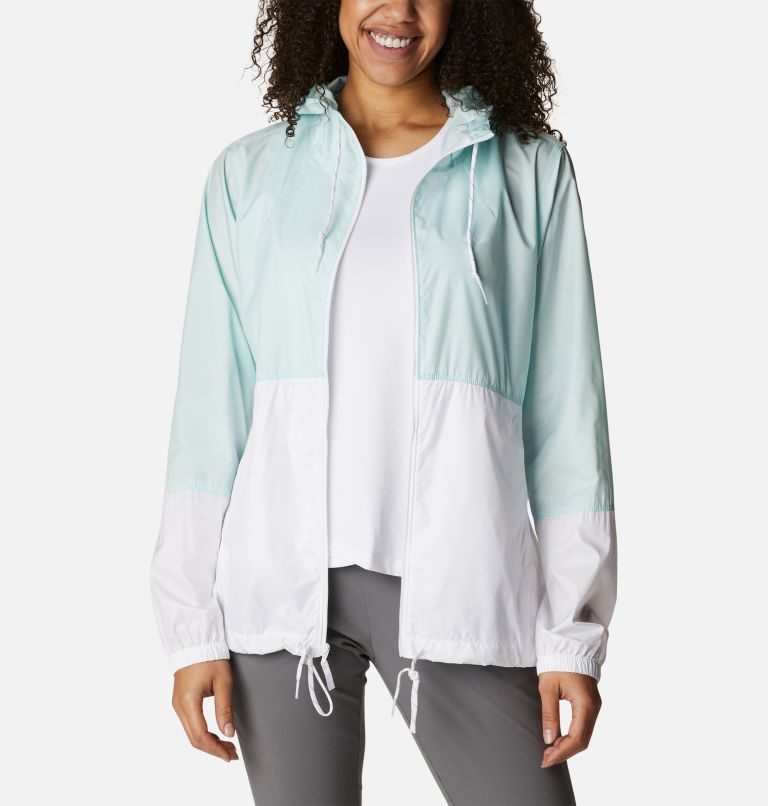 Jacheta Columbia Flash Forward Windbreaker Dama Turcoaz Albi | NI1Q078MA