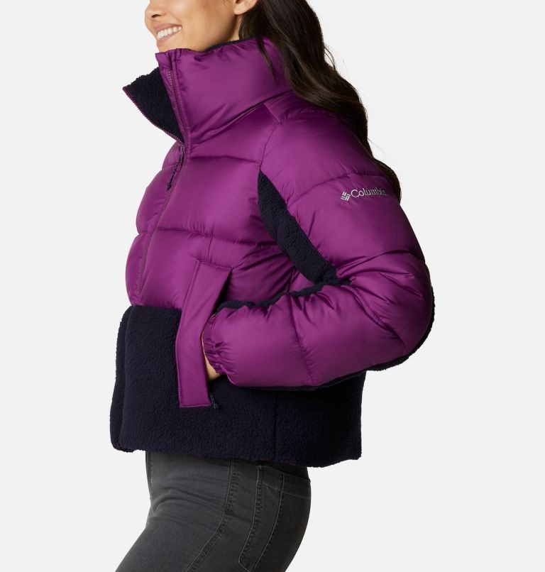 Jacheta Columbia Leadbetter Point Sherpa Hibrid Dama Violet | KFAQ7098M