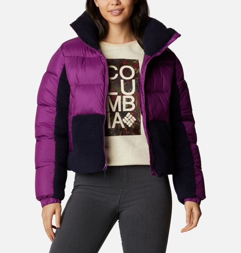 Jacheta Columbia Leadbetter Point Sherpa Hibrid Dama Violet | KFAQ7098M