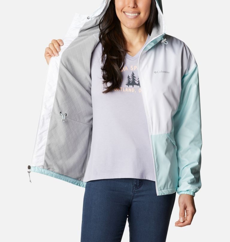 Jacheta Columbia Lime Rock Hill Windbreaker Dama Verde Menta Albi | TRZMA08S1