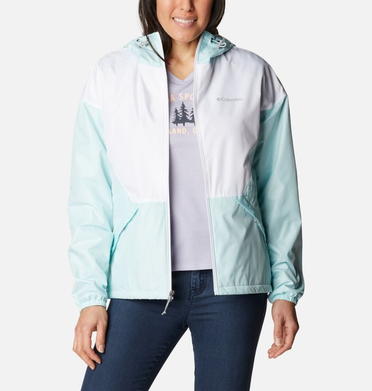 Jacheta Columbia Lime Rock Hill Windbreaker Dama Verde Menta Albi | TRZMA08S1