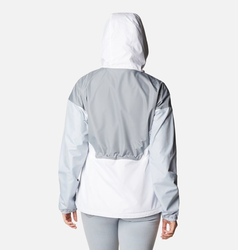 Jacheta Columbia Lime Rock Hill Windbreaker Dama Gri Albi | WH897SAMZ