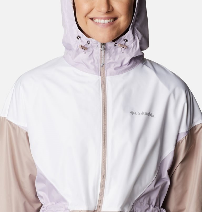 Jacheta Columbia Lime Rock Hill Windbreaker Dama Albi Maro | WVMZS17AQ