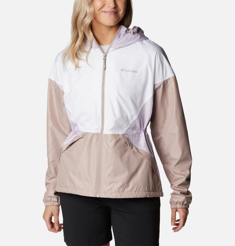 Jacheta Columbia Lime Rock Hill Windbreaker Dama Albi Maro | WVMZS17AQ