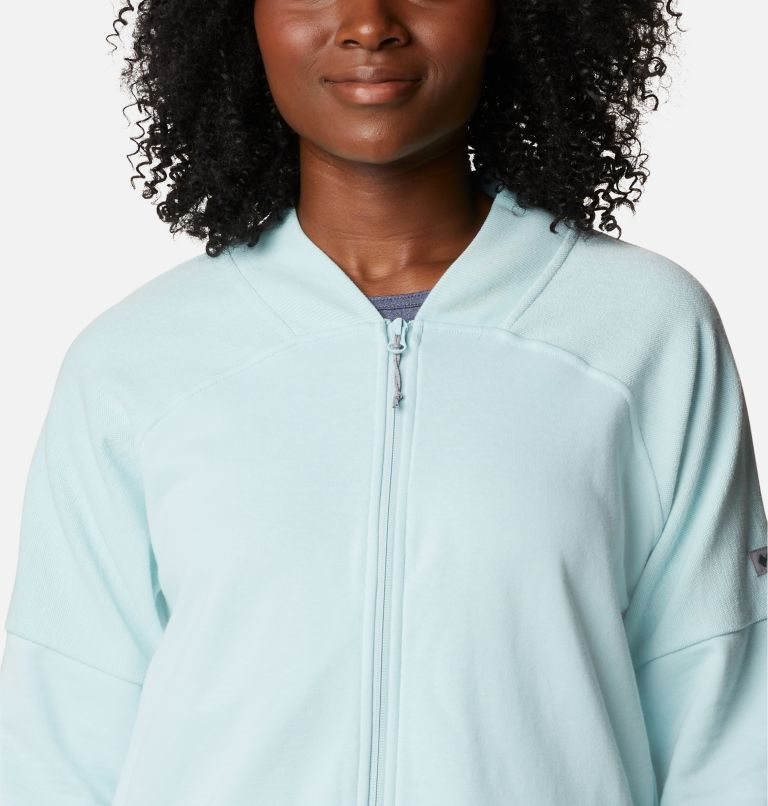 Jacheta Columbia Lodge French Terry Full Zip Dama Turcoaz | BG1SZM89Q