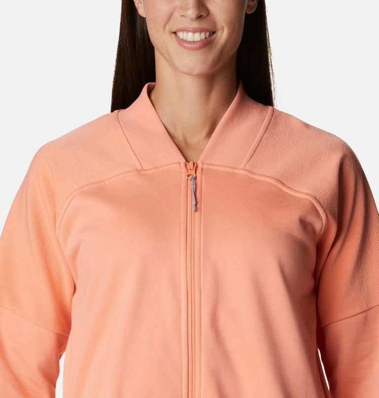 Jacheta Columbia Lodge French Terry Full Zip Dama Corai | VU78S9AQ0