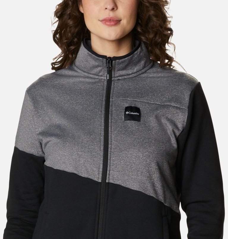 Jacheta Columbia Lodge Hibrid Full-Zip Dama Negrii Gri Inchis | DE89M17ZS