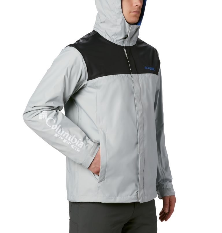 Jacheta Columbia PFG Storm Barbati Gri Deschis | DG189M7QZ