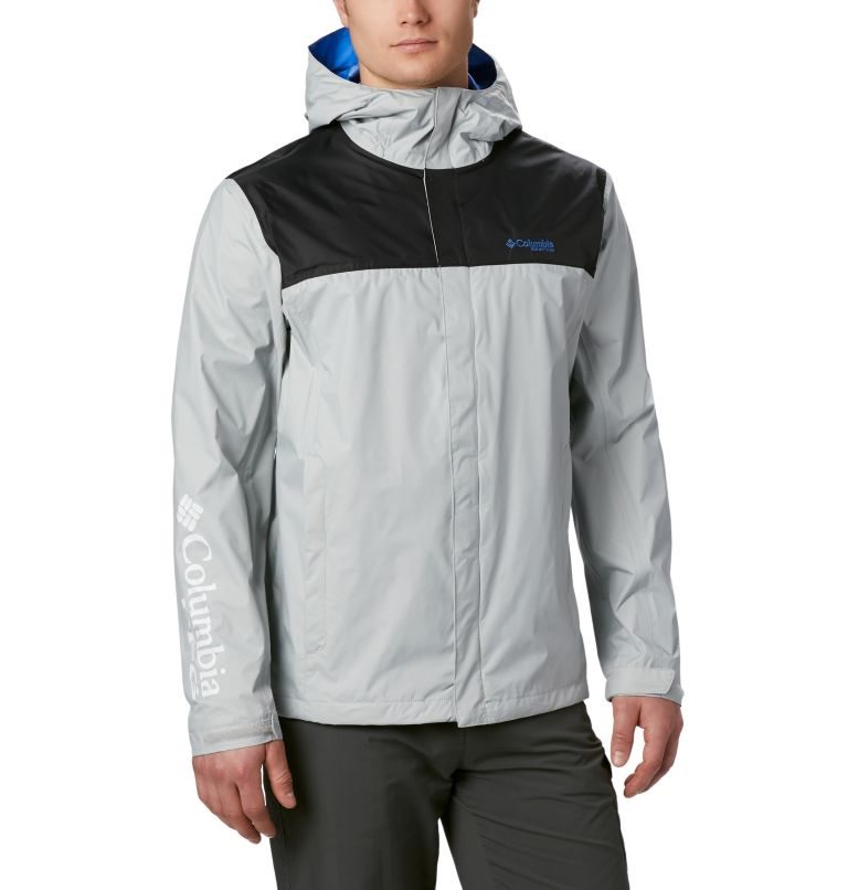 Jacheta Columbia PFG Storm Barbati Gri Deschis | DG189M7QZ